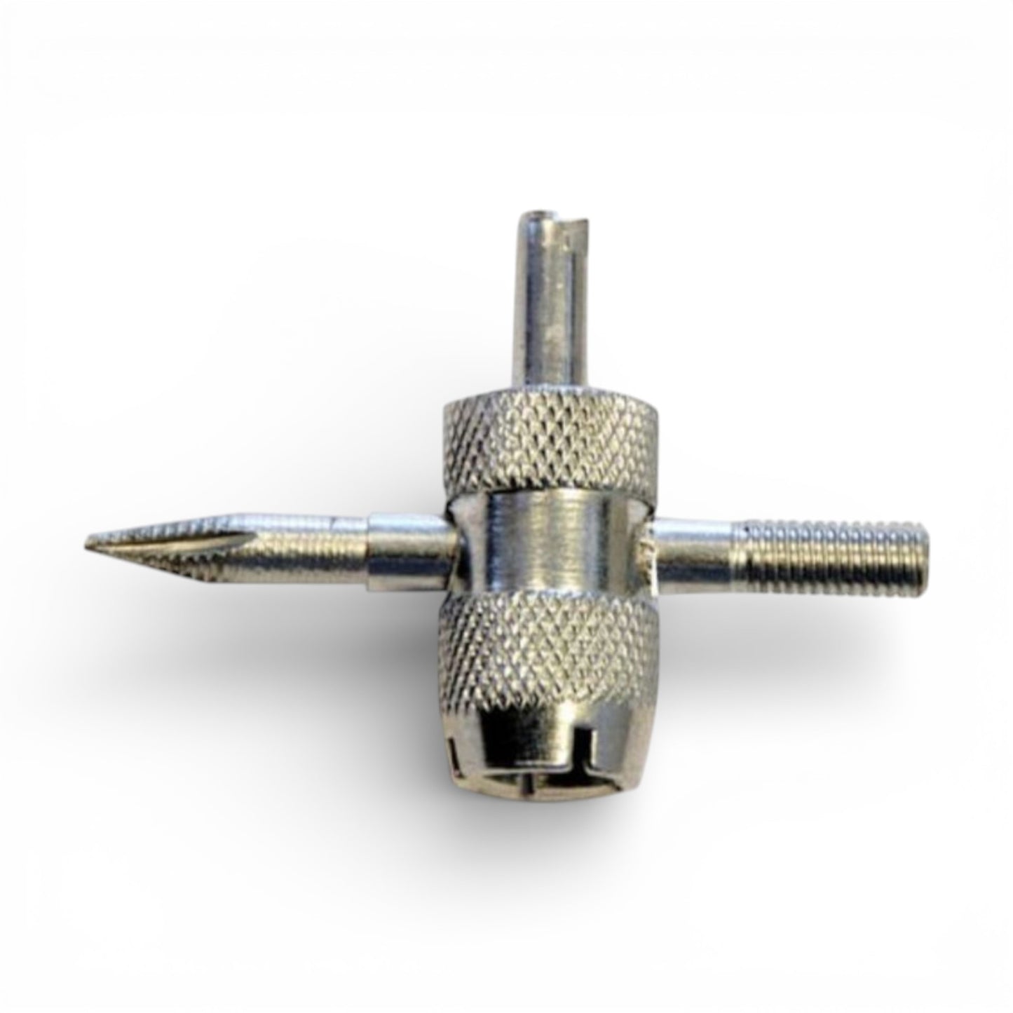 4 Way Tyre Valve Repair Tool – Valve Core Remover & Thread Repair Key