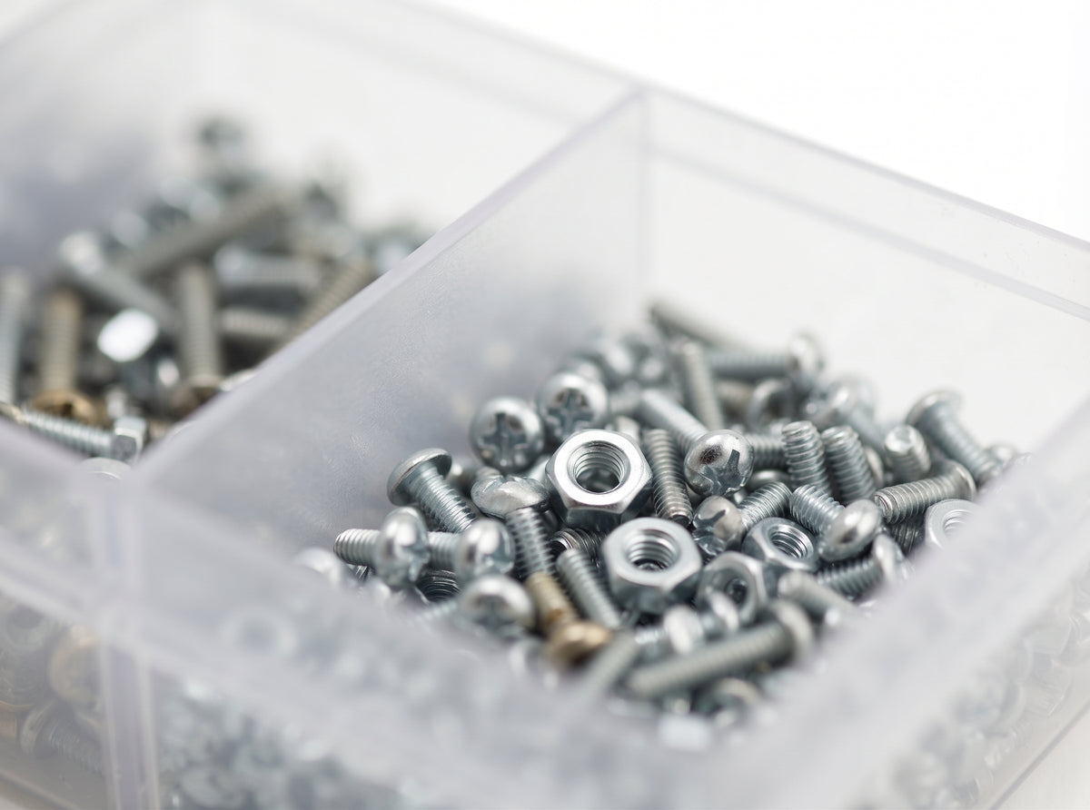 1000pc Assorted BA Screws & Nuts Box - 2BA, 4BA & 6BA