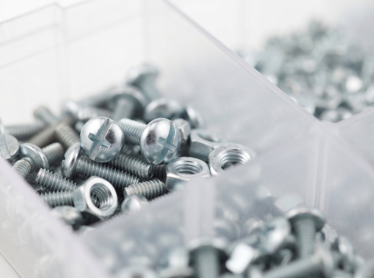 1000pc Assorted BA Screws & Nuts Box - 2BA, 4BA & 6BA