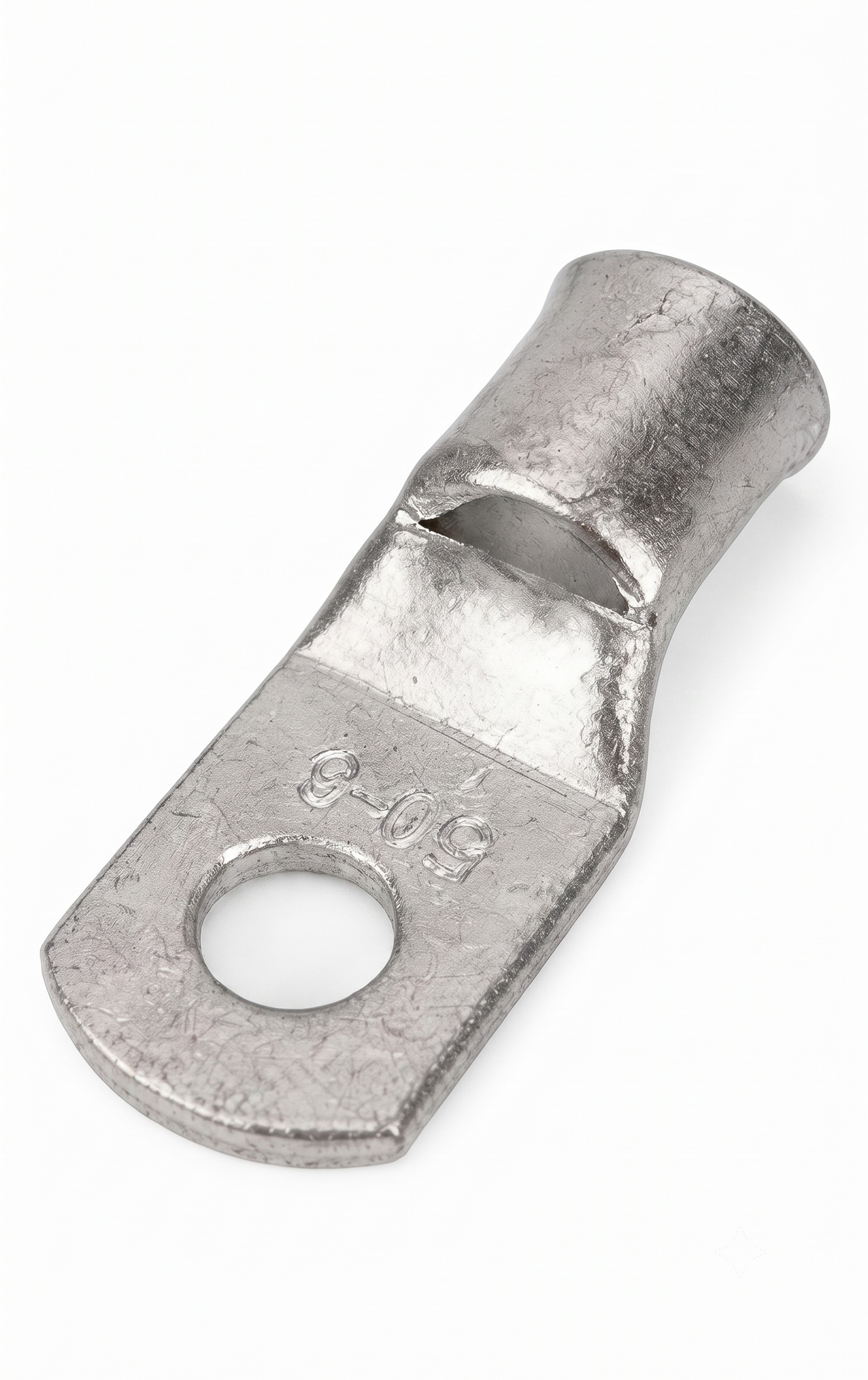50mm² Copper Tube Terminals – Tinned Battery Cable Lugs (Ring Crimp)