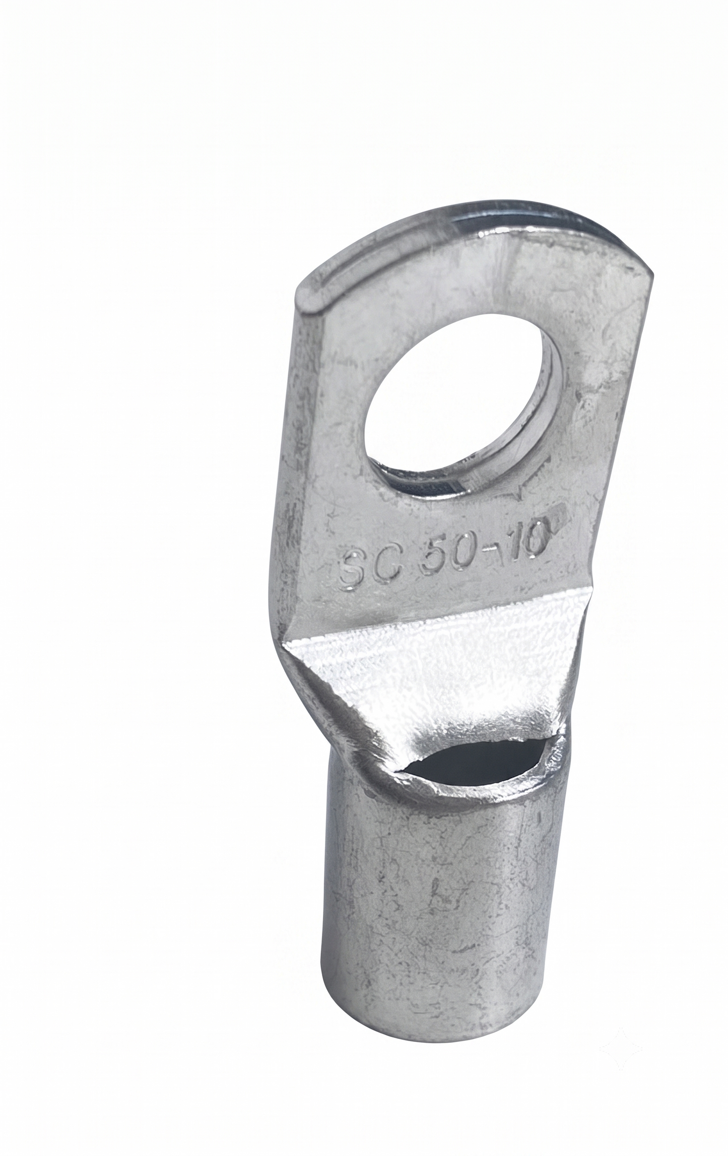 50mm² Copper Tube Terminals – Tinned Battery Cable Lugs (Ring Crimp)