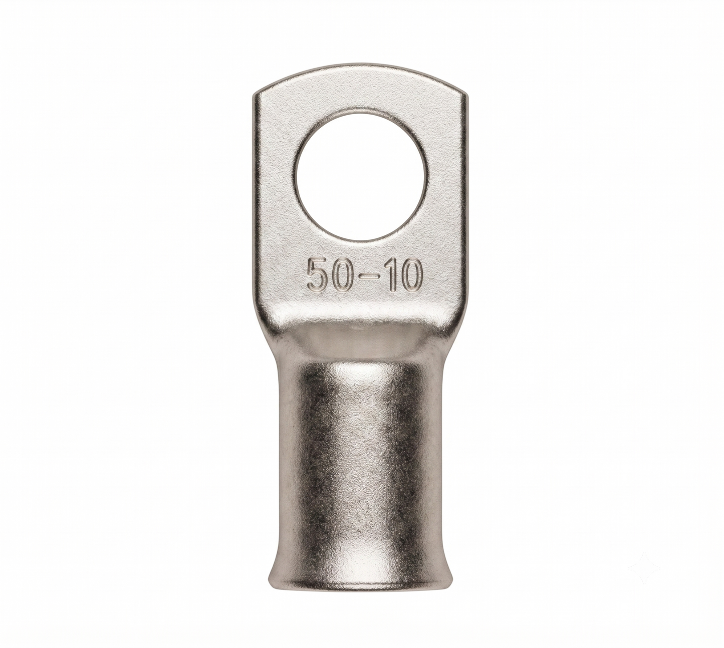 50mm² Copper Tube Terminals – Tinned Battery Cable Lugs (Ring Crimp)