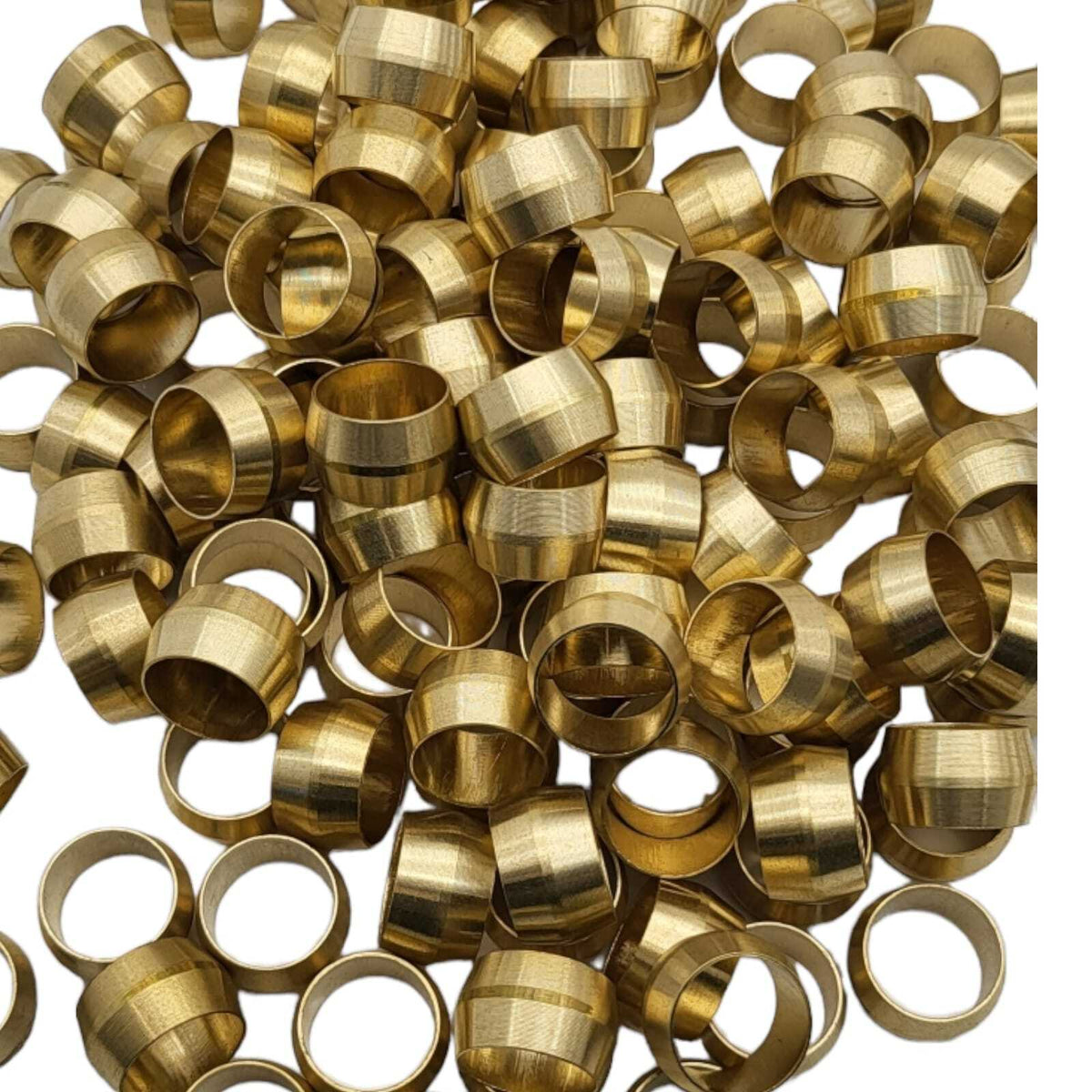 Brass Compression Olives - Barrel Olives for Tube & Pipe, Metric 4mm-15mm & Imperial 1/8"-5/8"
