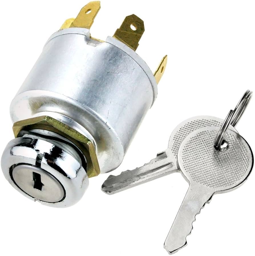 Universal 7-Pin Ignition Key Switch - 12V, 2 Keys