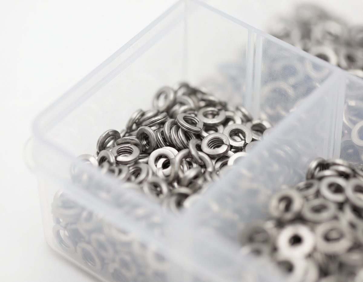 650pc Assorted A2 Stainless Spring Washers Box - M5 to M10