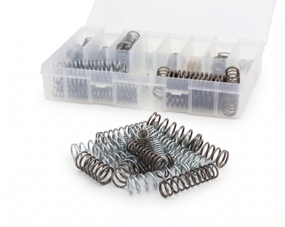 70pc Assorted Extension Springs Box - Tension Springs, Various Sizes