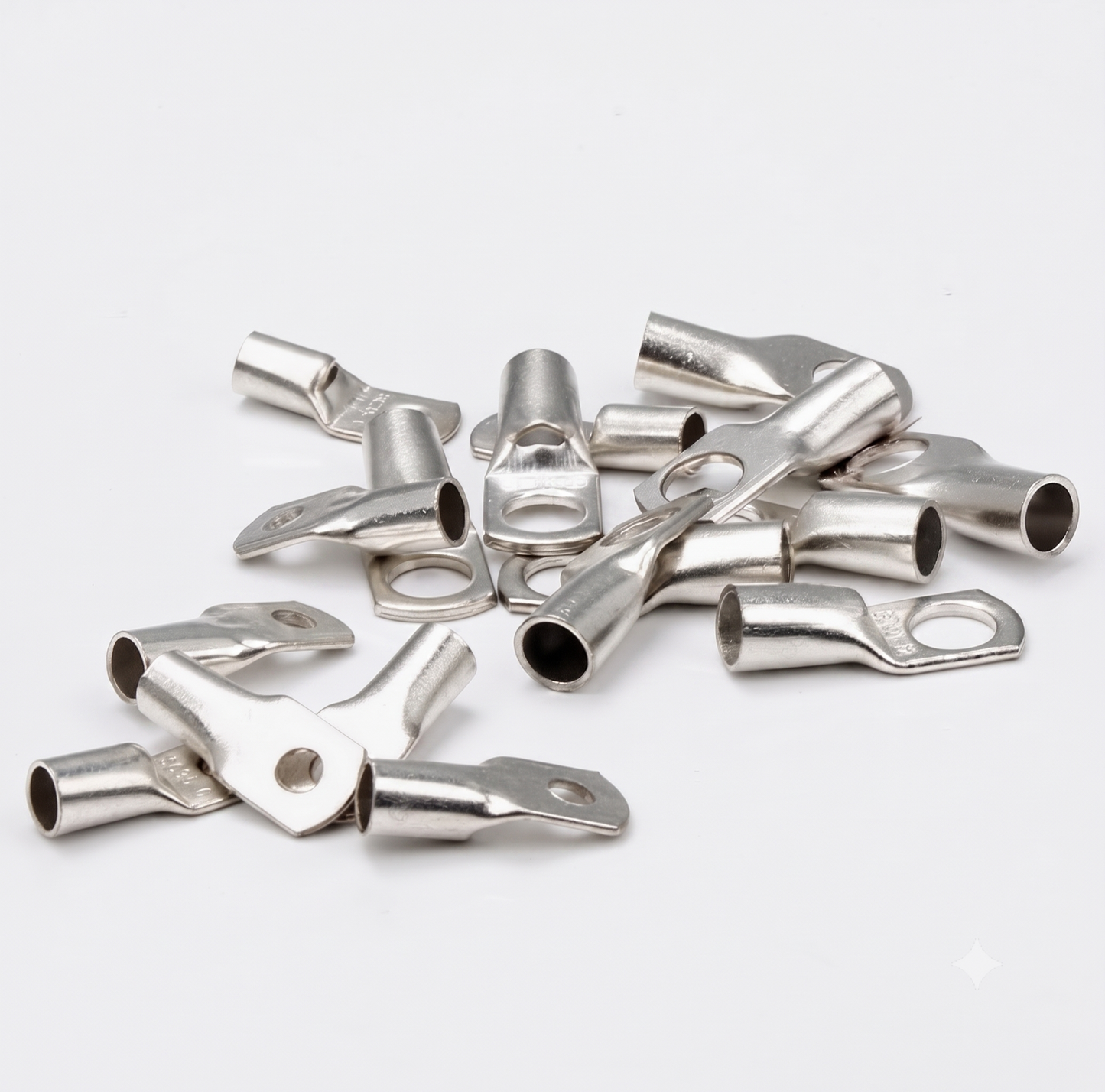 70mm² Copper Tube Terminals – Tinned Battery Cable Lugs (Ring Crimp)