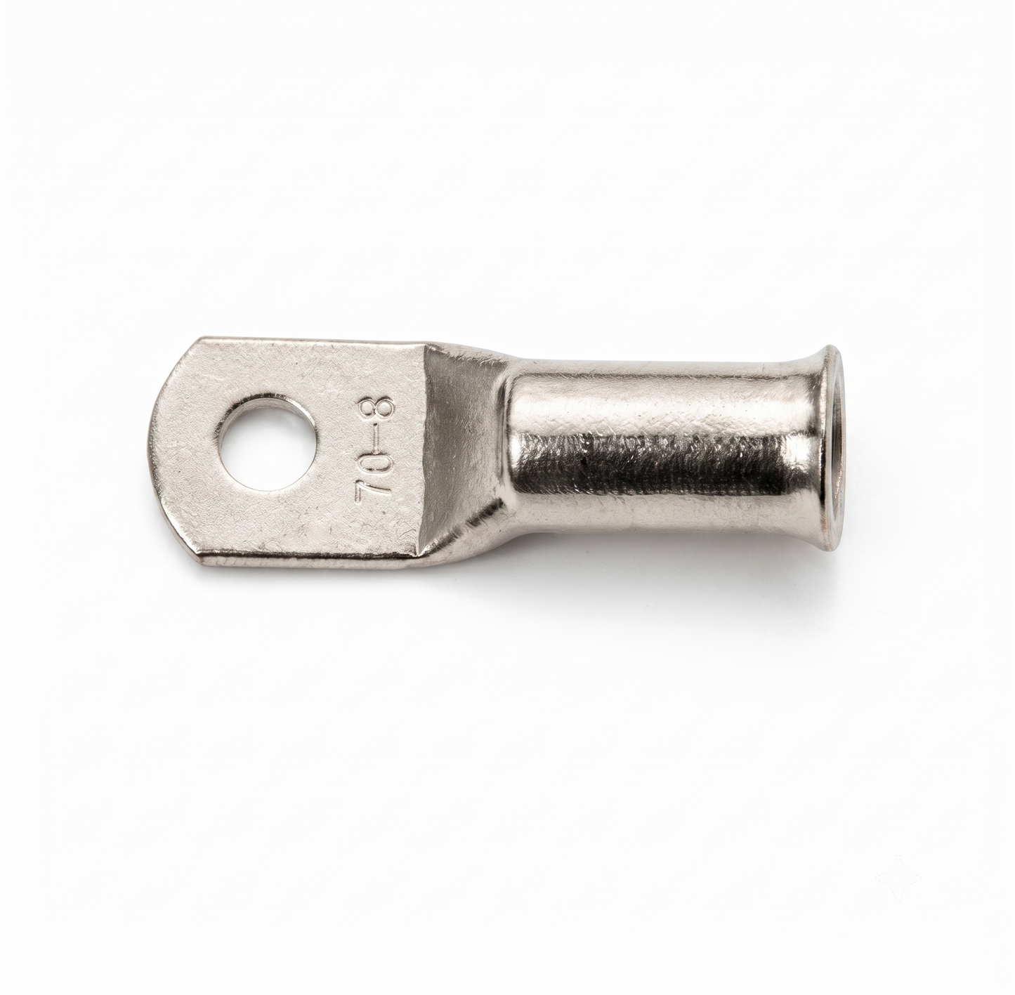 70mm² Copper Tube Terminals – Tinned Battery Cable Lugs (Ring Crimp)