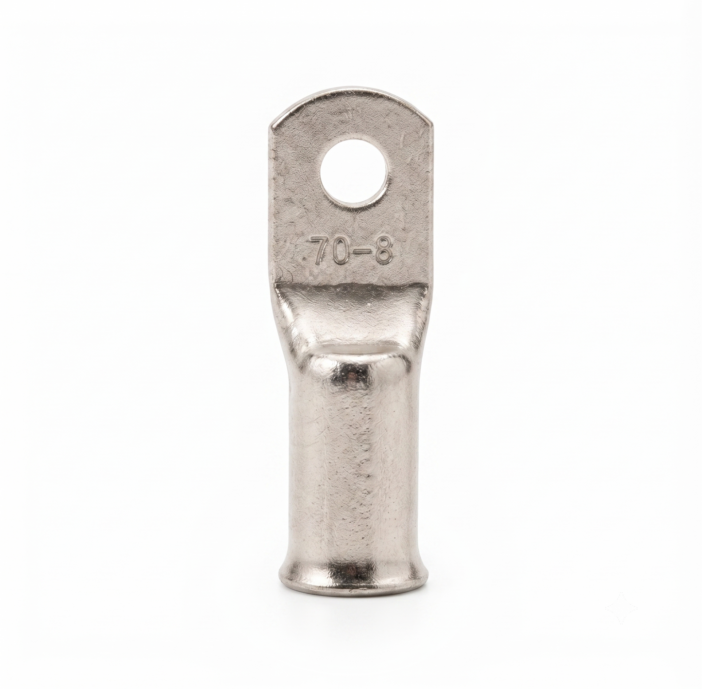 70mm² Copper Tube Terminals – Tinned Battery Cable Lugs (Ring Crimp)