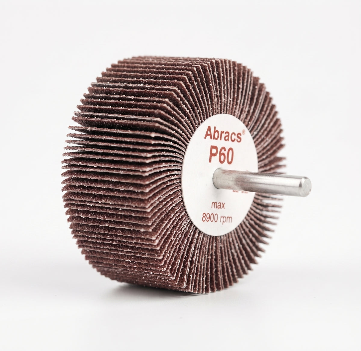 25 x 15mm Flap Wheel — 6mm Shank, Abracs Spindle Mounted