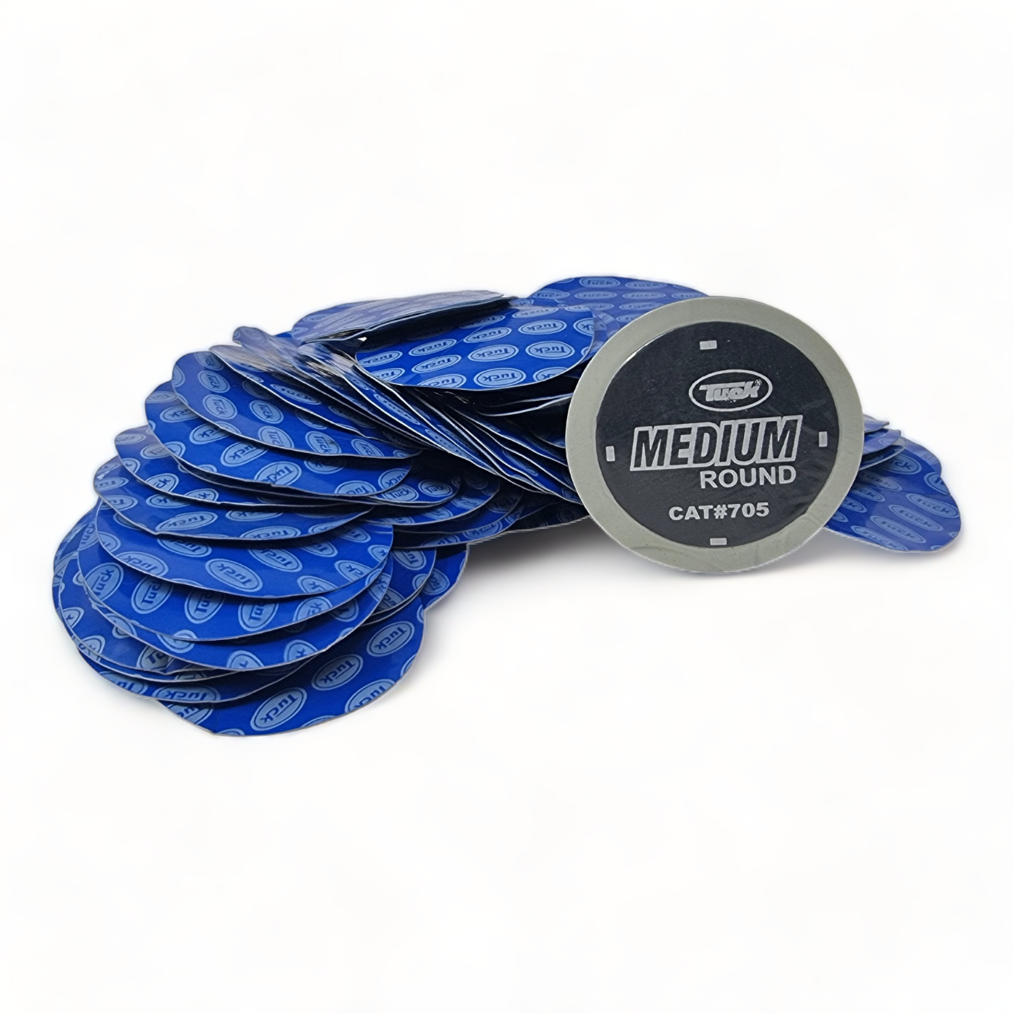 60mm Tyre Tube Repair Patches – Medium Inner Tube Puncture Patches (5–100 Pack)