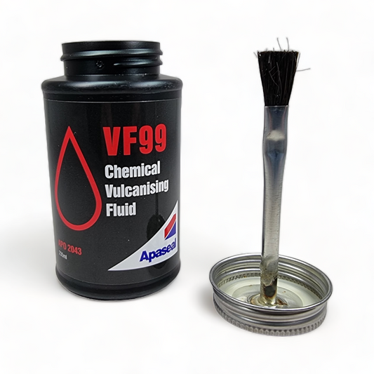 Vulcanising Cement Tyre Repair Glue with Brush – 236ml Professional Repair Fluid