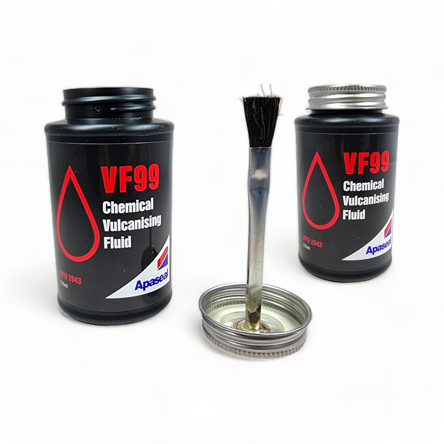 Vulcanising Cement Tyre Repair Glue with Brush – 236ml Professional Repair Fluid
