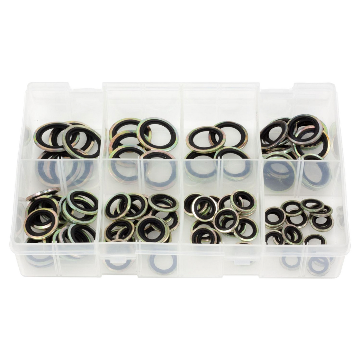 90pc Assorted Metric Bonded Seal Washers Box - M10 to M24