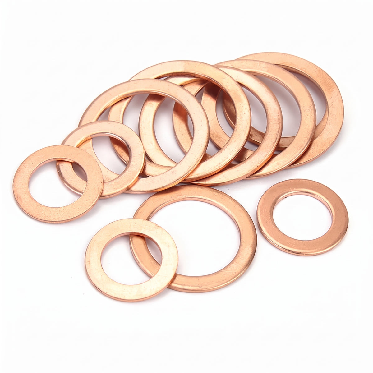360pc Assorted Diesel Injector Copper Washers Box - M6 to M17