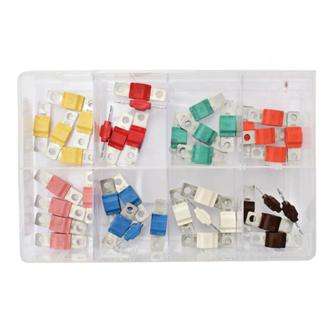 40pc Assorted Midi Fuse Box - AMI Bolt Down, 30A to 125A