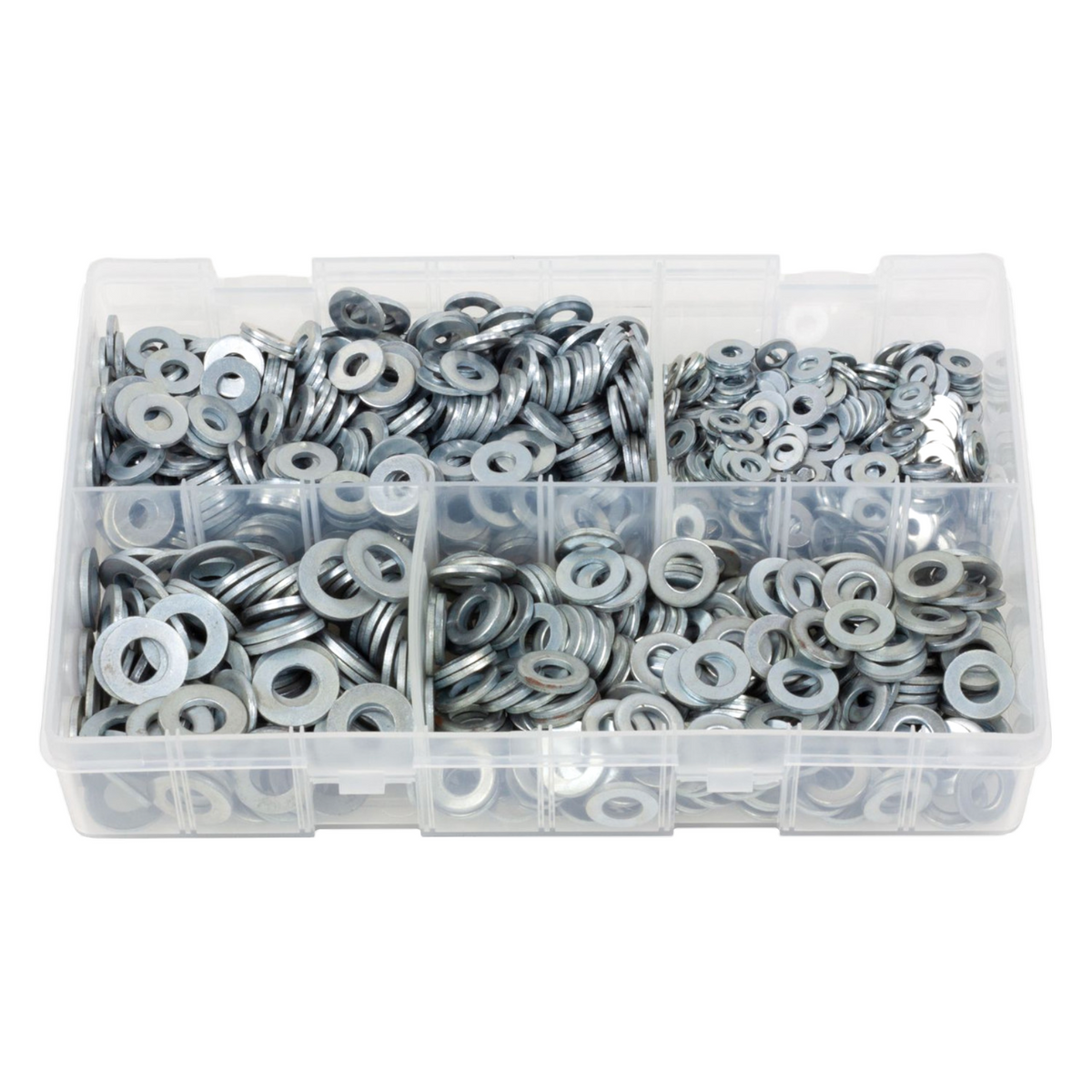 1000pc Assorted Flat Washers Box - Table 3, 3/16 to 3/8 Inch