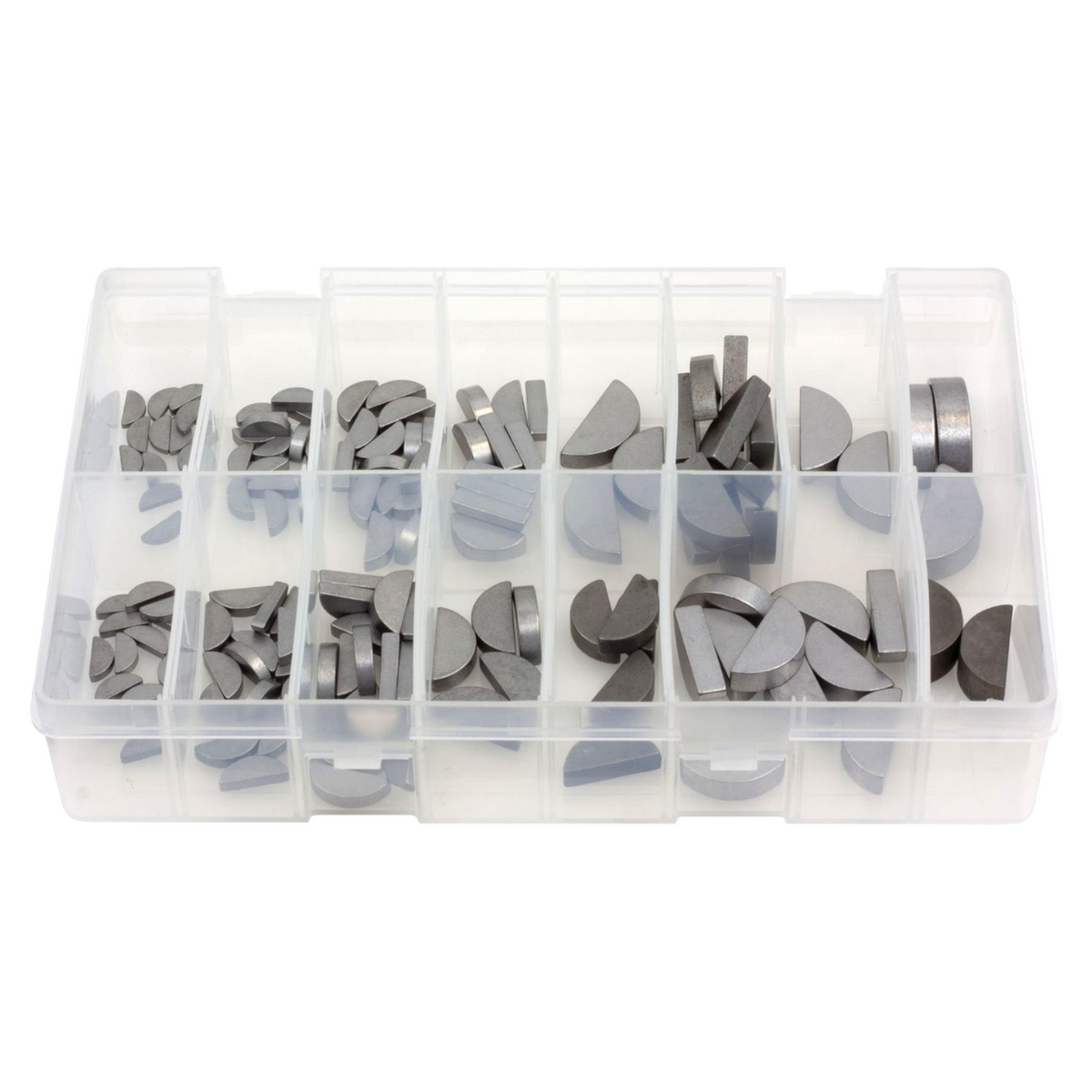 140pc Assorted Woodruff Keys Box - Imperial, 15 Sizes