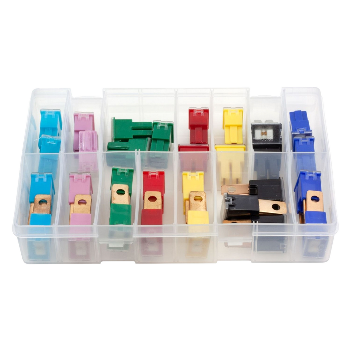 30pc Assorted PAL Fuses Box - Male & Female, 20A to 100A