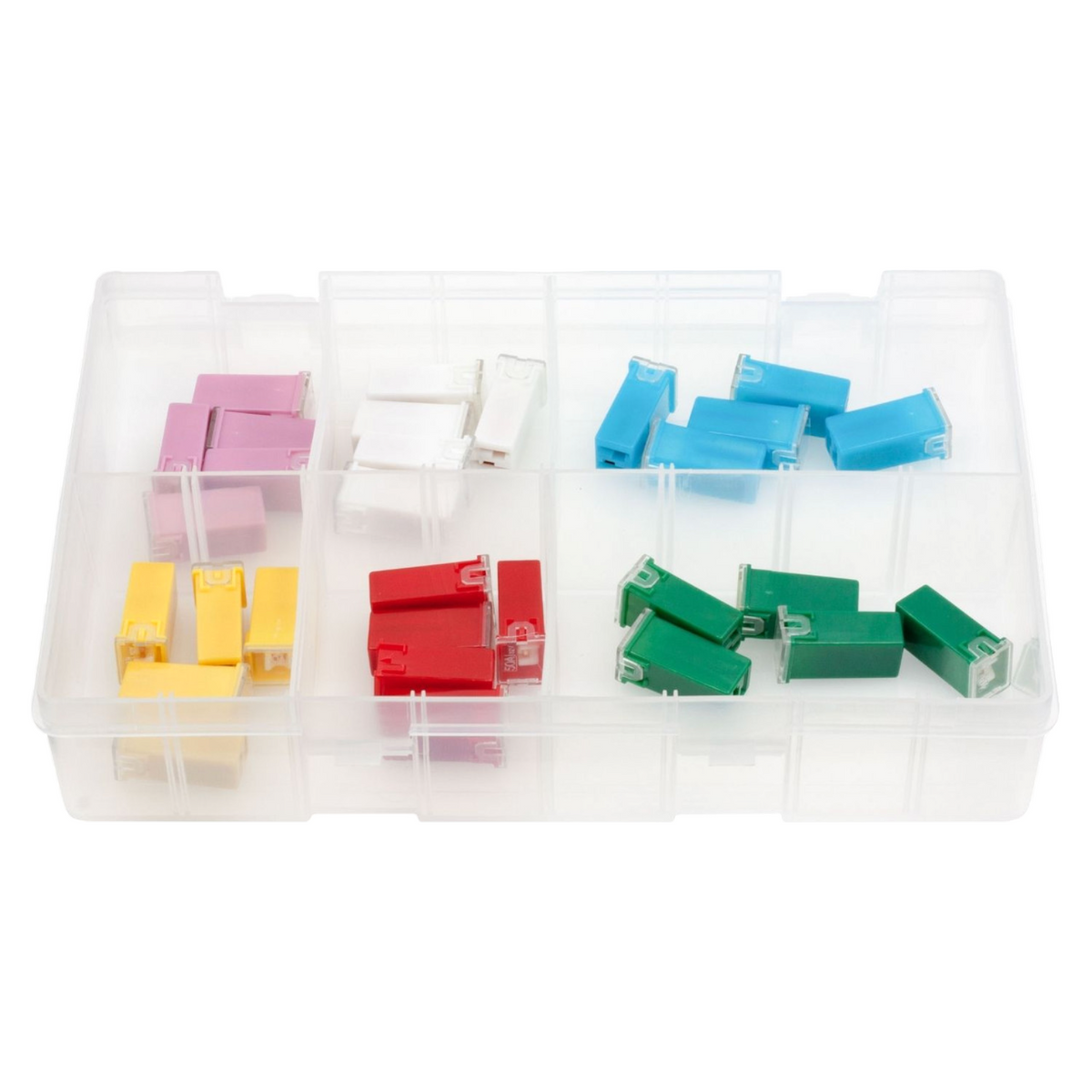 30pc Assorted JCASE Fuses Box - Cartridge, 20A to 60A