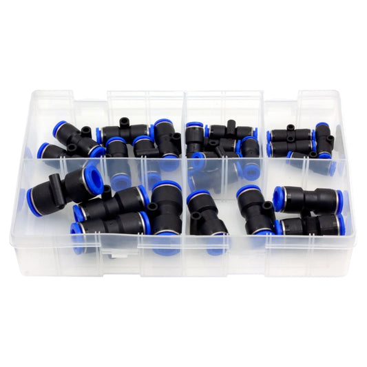 24pcs Assorted Box of Push Fit Connectors – Metric Pneumatic Speed Fit | Push Fit Connectors Metric (4–12mm)