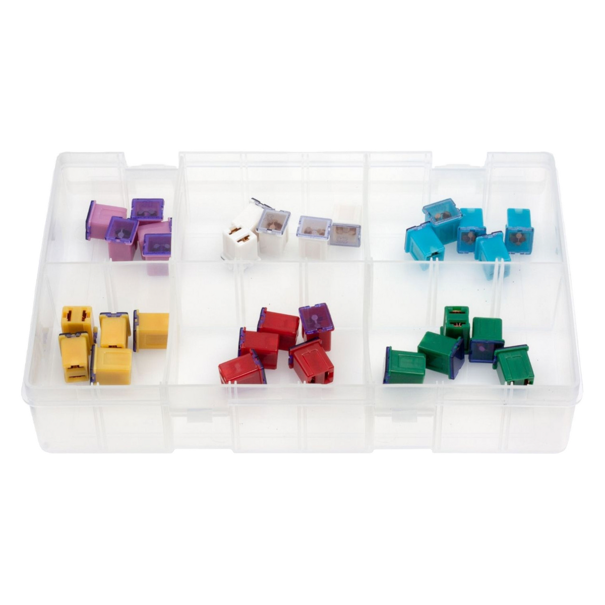 30pc Assorted Low Profile JCASE Fuses Box - 20A to 60A