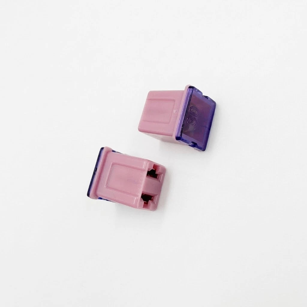 30pc Assorted Low Profile JCASE Fuses Box - 20A to 60A