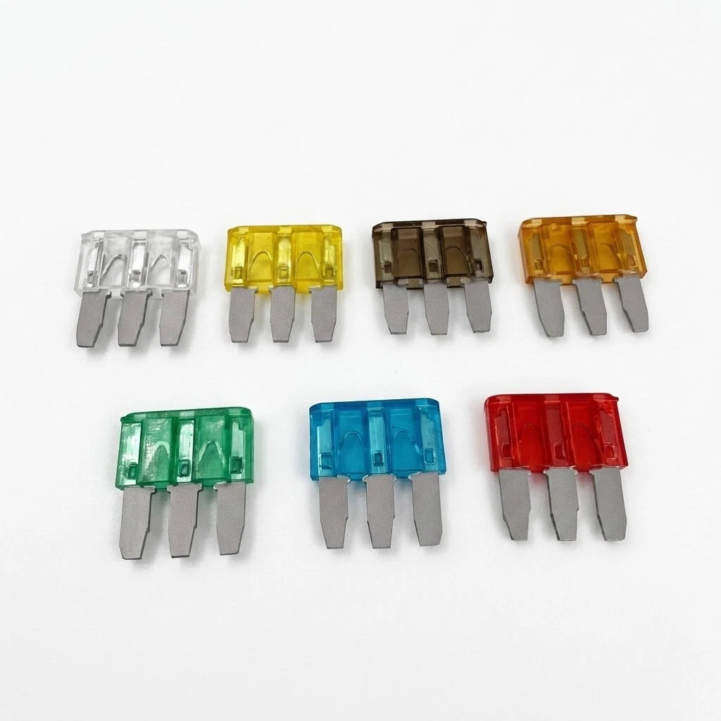 160pc Assorted MICRO3 Blade Fuses Box - 5A to 30A