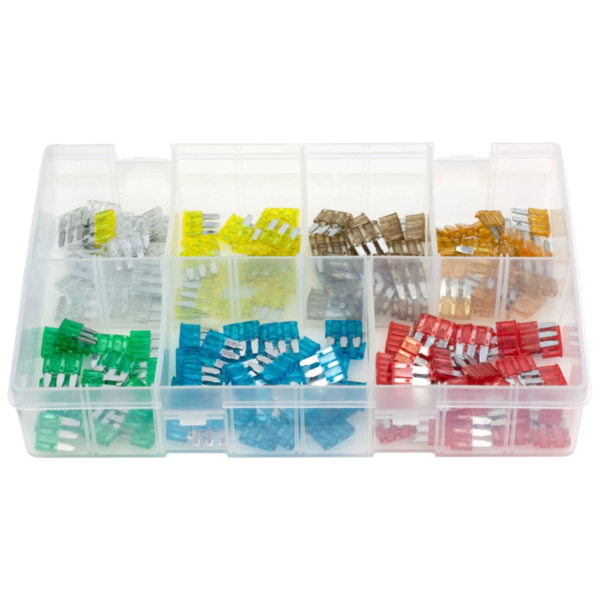 160pc Assorted MICRO3 Blade Fuses Box - 5A to 30A