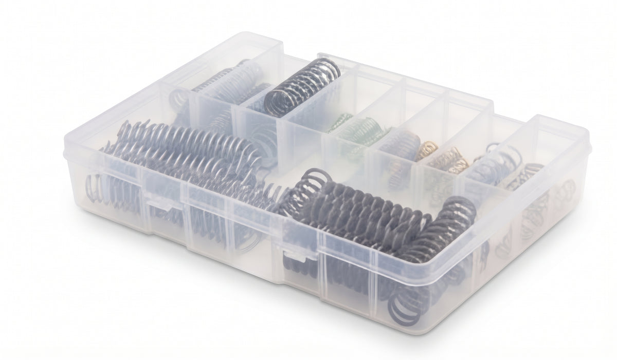 70pc Assorted Compression Springs Box - 10 Sizes