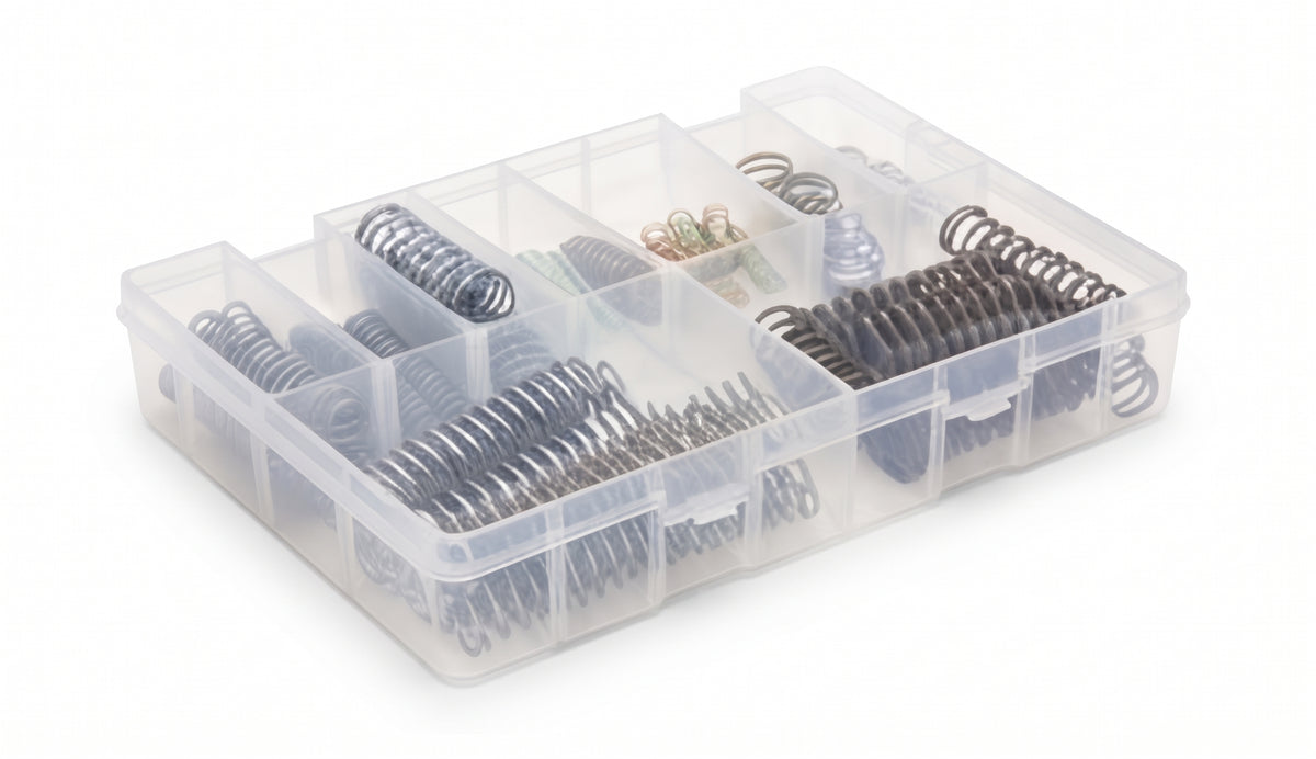 70pc Assorted Compression Springs Box - 10 Sizes