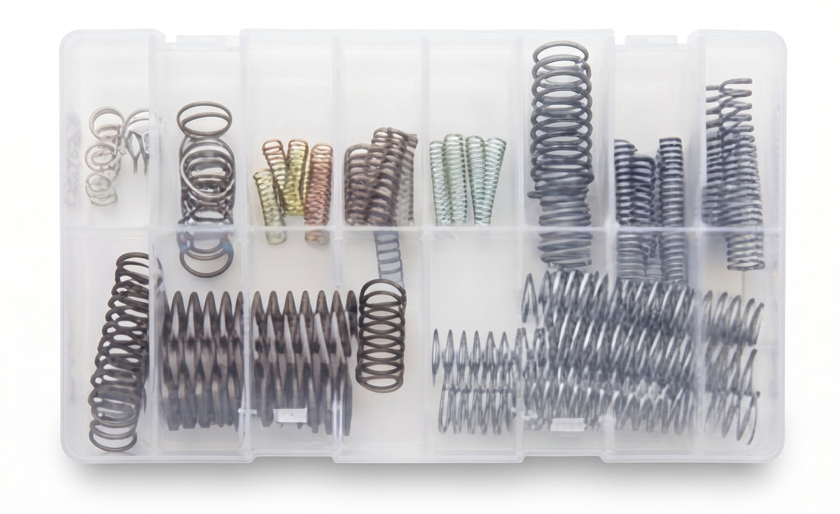 70pc Assorted Compression Springs Box - 10 Sizes