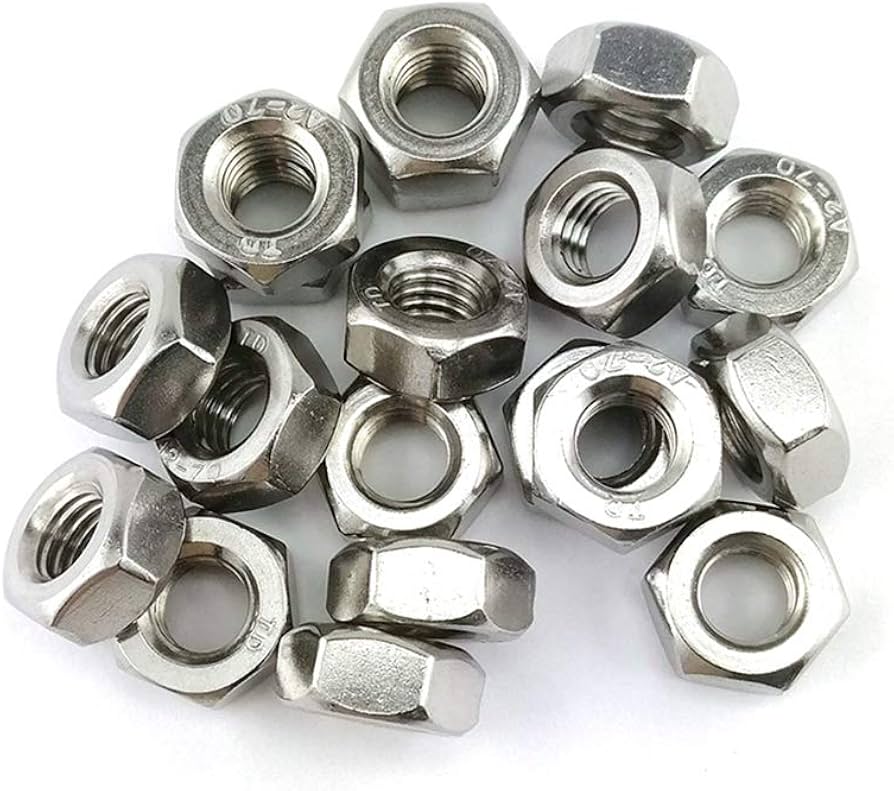 250pc Assorted A2 Stainless Nuts Box - M5 to M10, DIN 934
