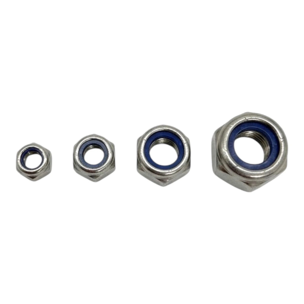 250pc Assorted A2 Stainless Nyloc Nuts Box - M5 to M10, DIN 985