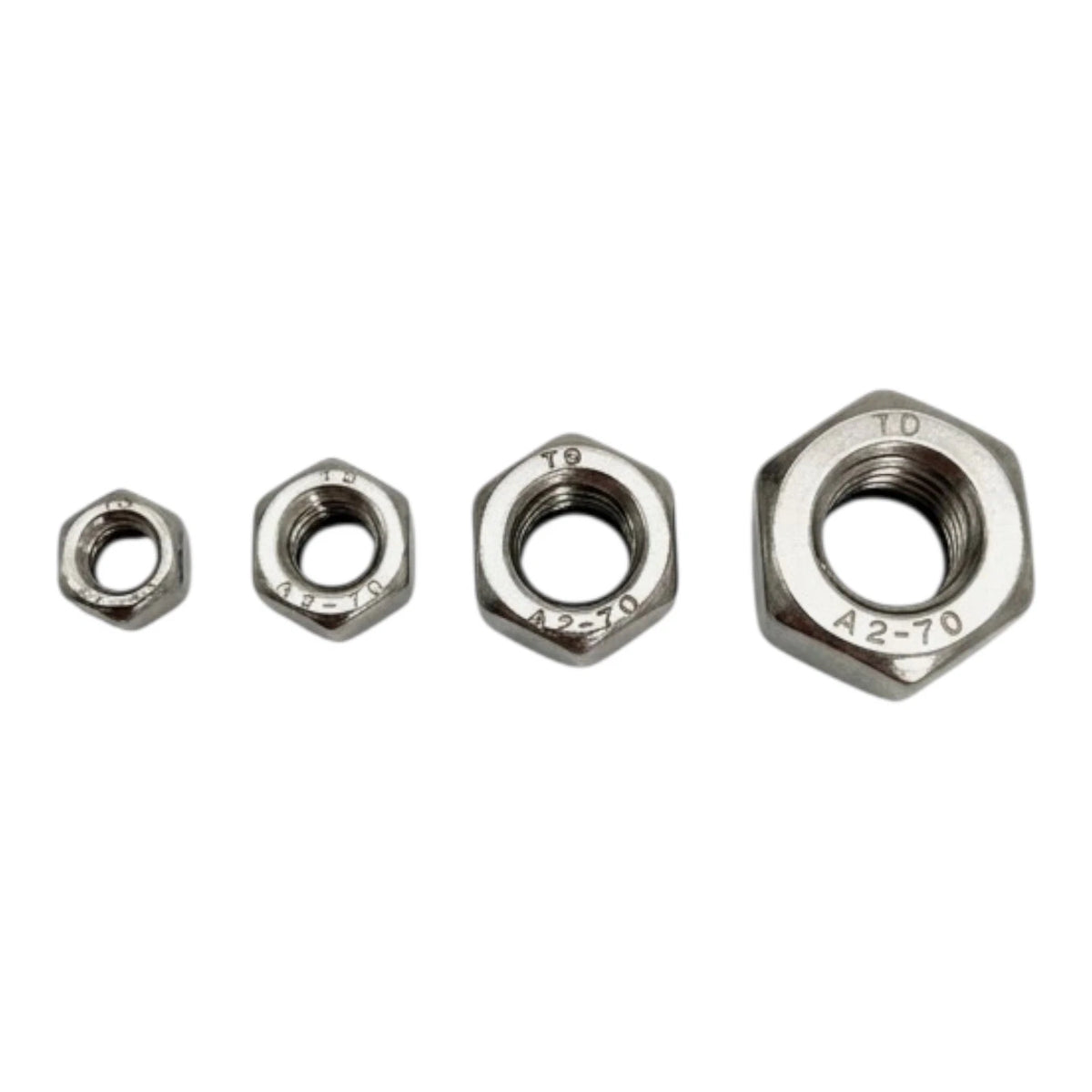 250pc Assorted A2 Stainless Nyloc Nuts Box - M5 to M10, DIN 985