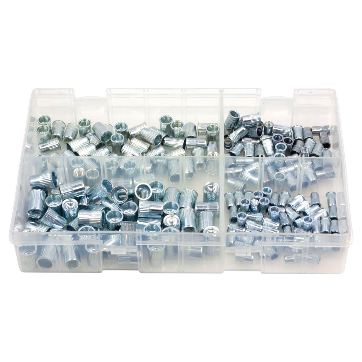 200pc Assorted Rivet Nuts Box - Nutserts, M4 to M8