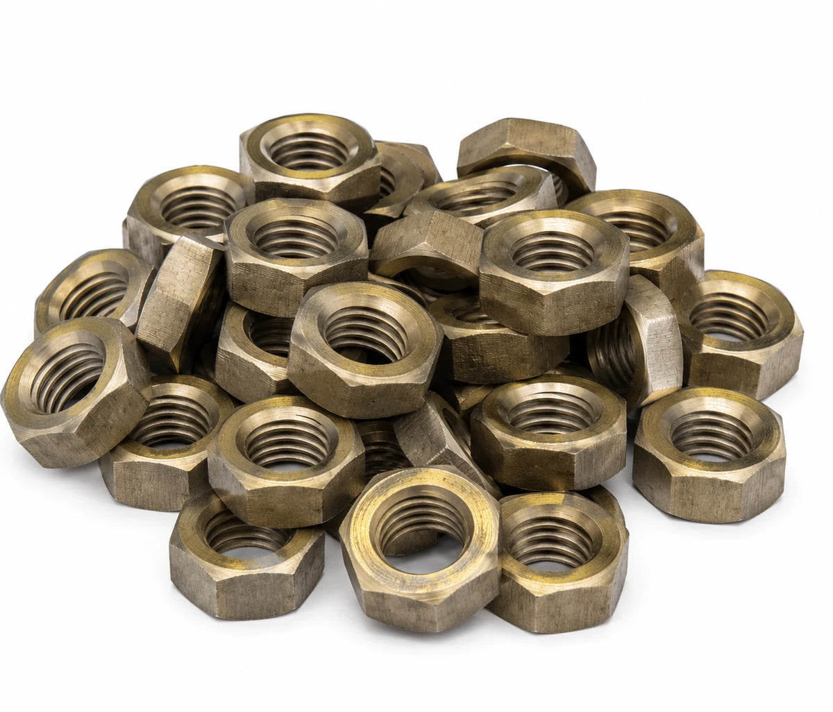 Brass Exhaust Manifold Nuts – High Temperature Hex Metric & UNF UNC Sizes M8 M10