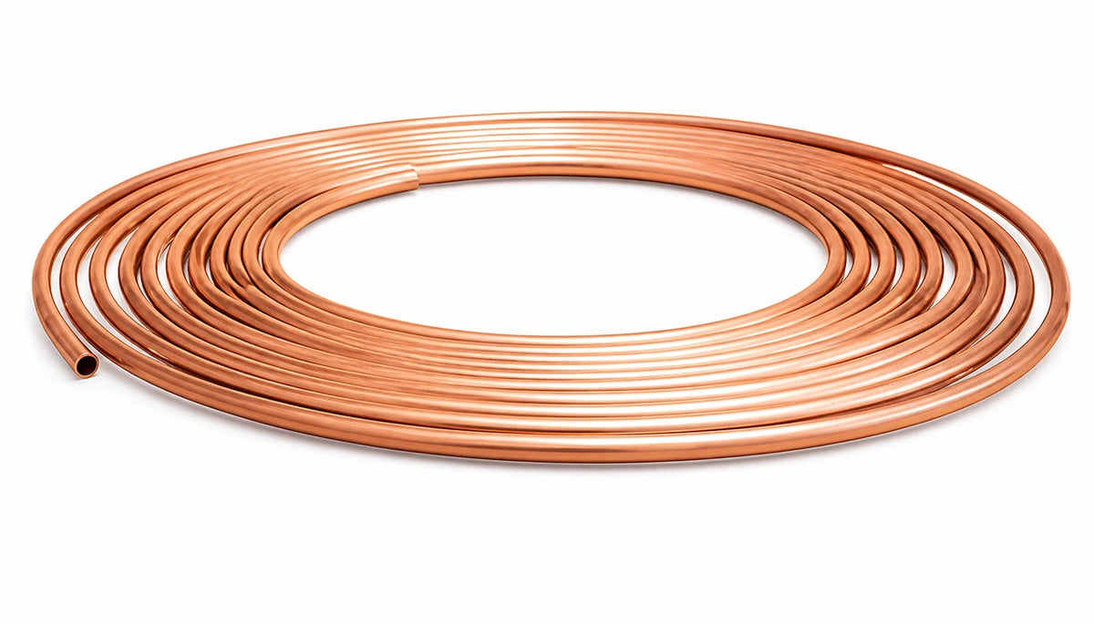 3/16″ Copper Brake Pipe – 25ft Roll (4.76mm) Brake Line Tubing