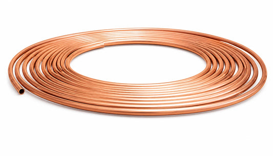 8mm Copper Brake Pipe – 25ft Roll Seamless Brake Line Tubing