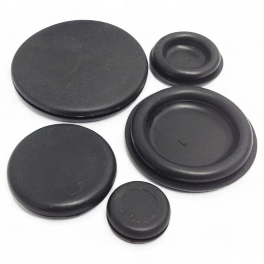 Rubber Blanking Grommets Blind Plugs – Closed PVC Grommets 6mm–50mm | Black PVC Blanking Grommets