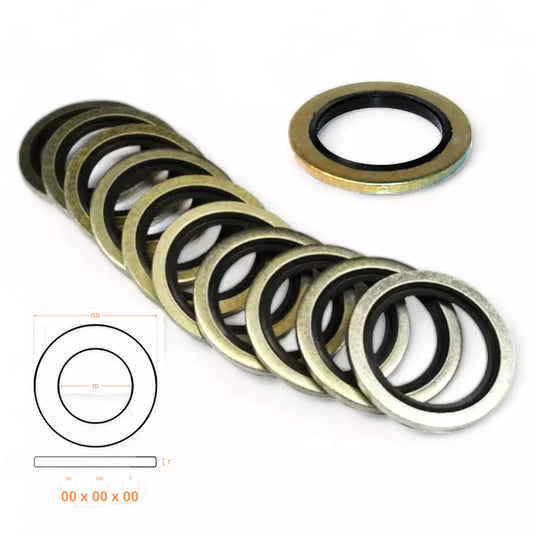 Bonded Seal Washers – Imperial Dowty Washers | BSP Hydraulic Sealing Washers | 1/8" to 1" BSP