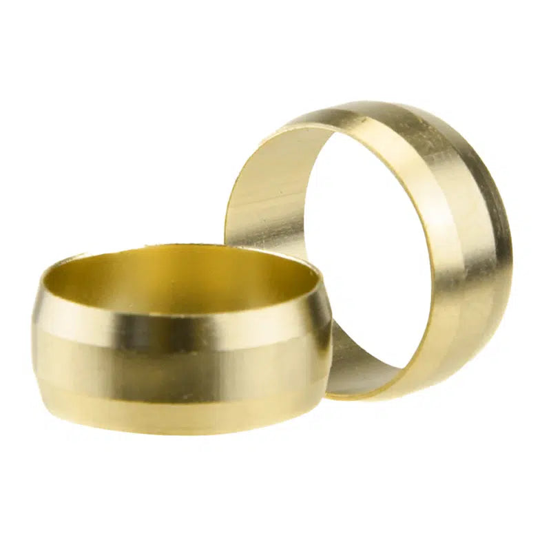 Brass Compression Olives - Barrel Olives for Tube & Pipe, Metric 4mm-15mm & Imperial 1/8"-5/8"