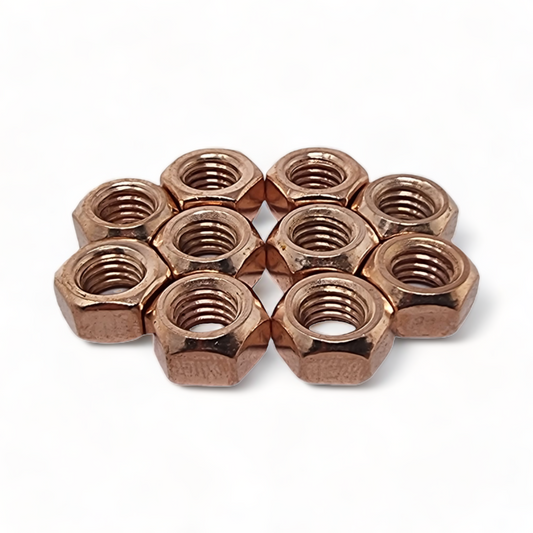 Copper Flashed Exhaust Manifold Nuts – High Temp Metric M8 & M10 | Turbo & Inlet Nuts