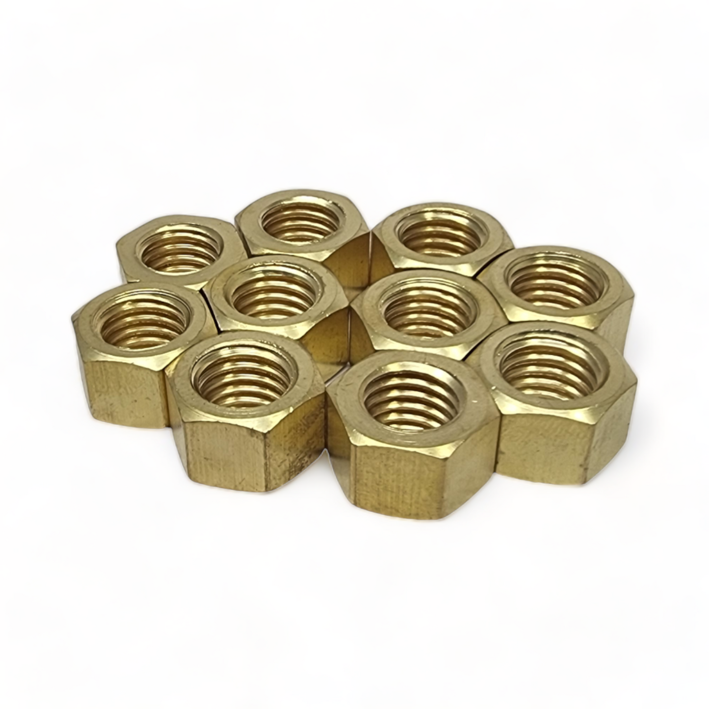 Brass Exhaust Manifold Nuts – High Temperature Hex Metric & UNF UNC Sizes M8 M10