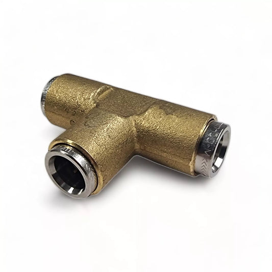 Brass Push Fit T-Piece Connectors – 3-Way Push-Fit Coupling | Fleetfit (Norgren)