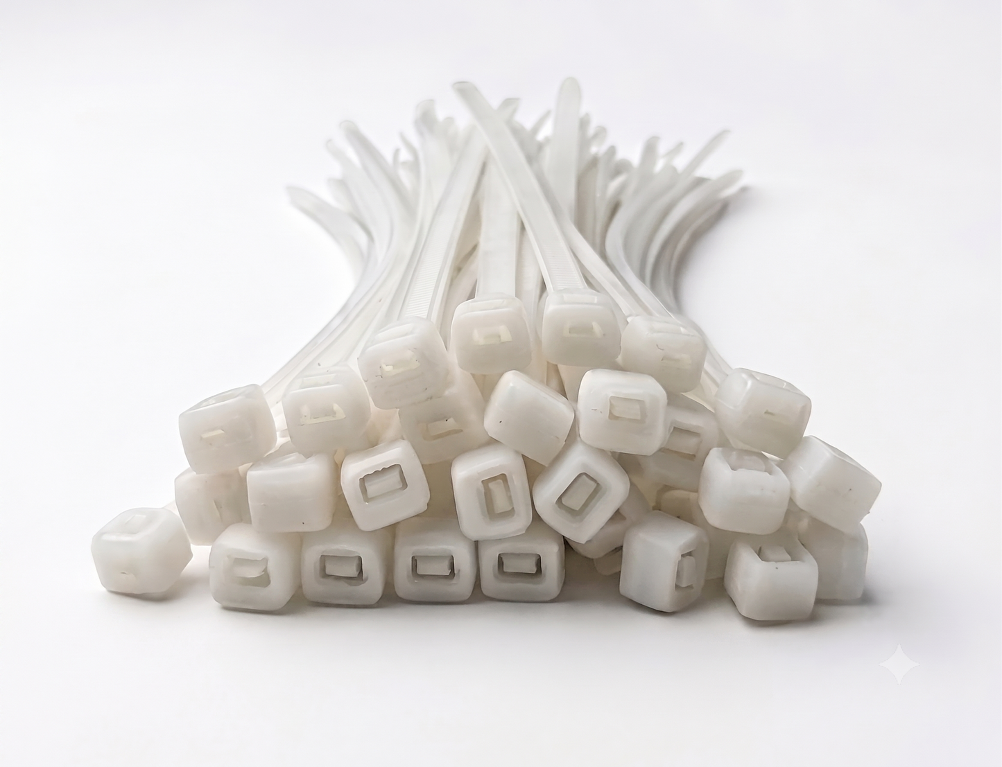 White Nylon Cable Ties – Zip Ties, All Sizes (80mm–1530mm)