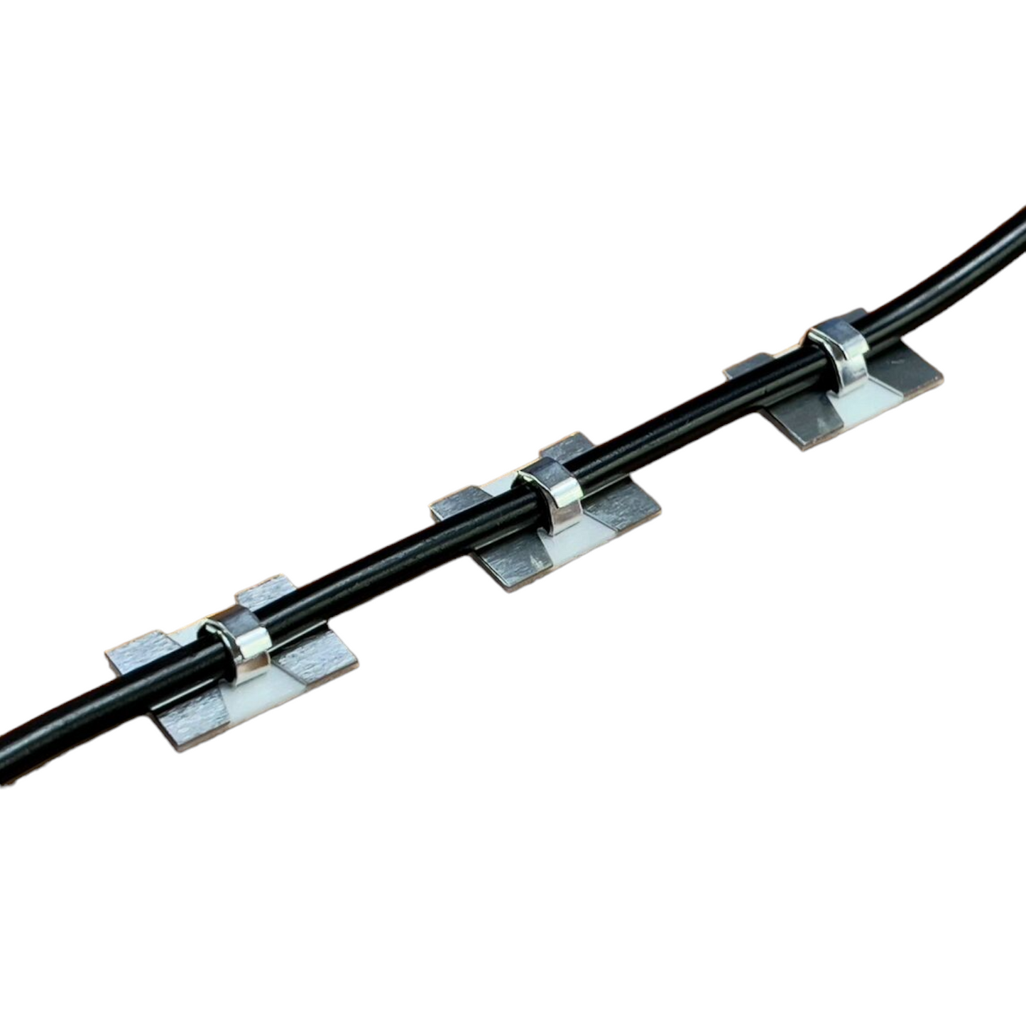 Aluminium Cable Clips Self Adhesive – Conduit & Cable Sleeving Clips 6mm & 10mm | Aluminium Cable Clips