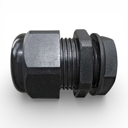Waterproof Cable Glands – Black Nylon Compression Glands with Locking Nut IP68 | Black Cable Glands