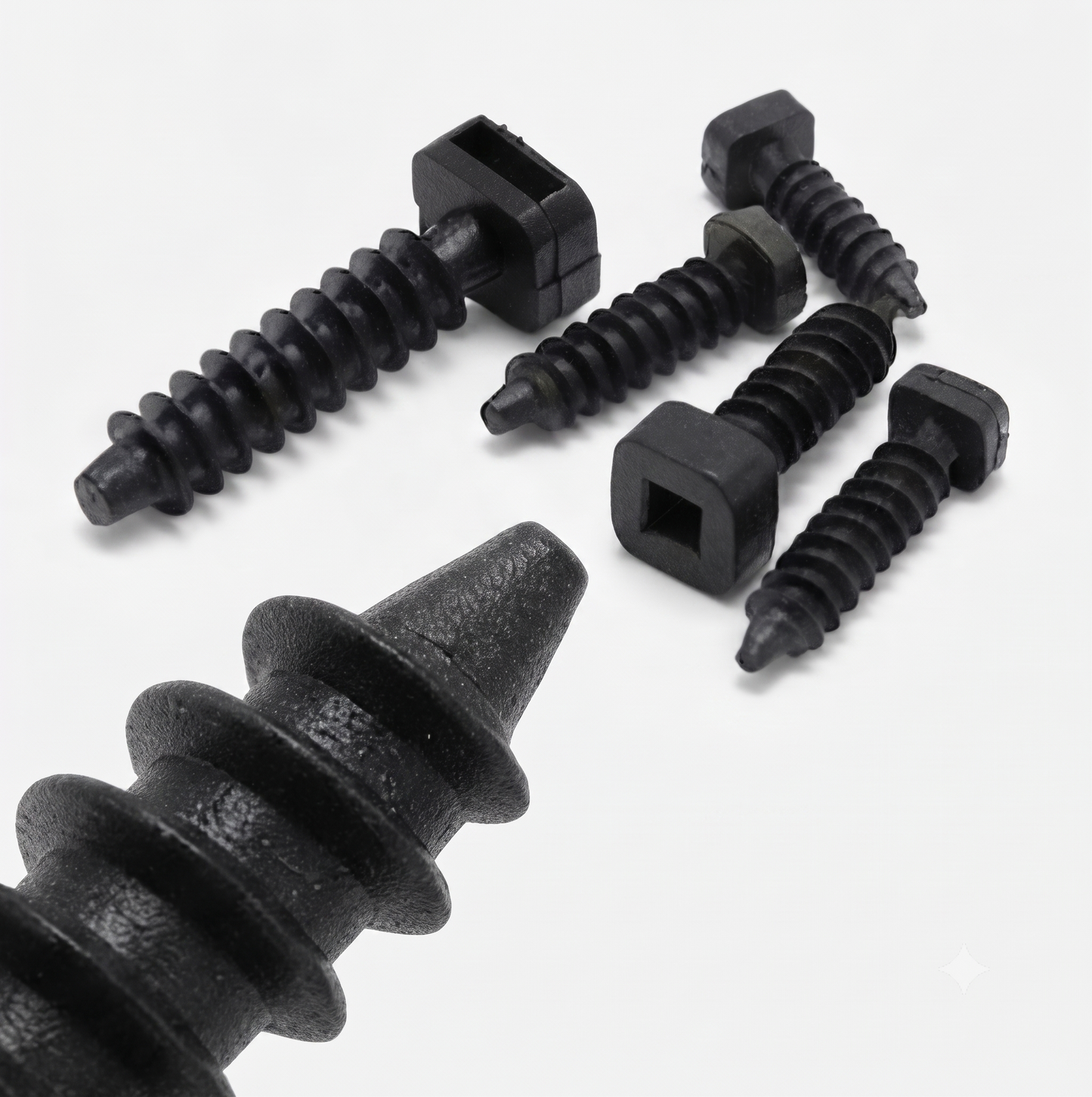 Cable Tie Masonry Mount 40mm – Wall Fixing Plug, 9mm Ties, Black