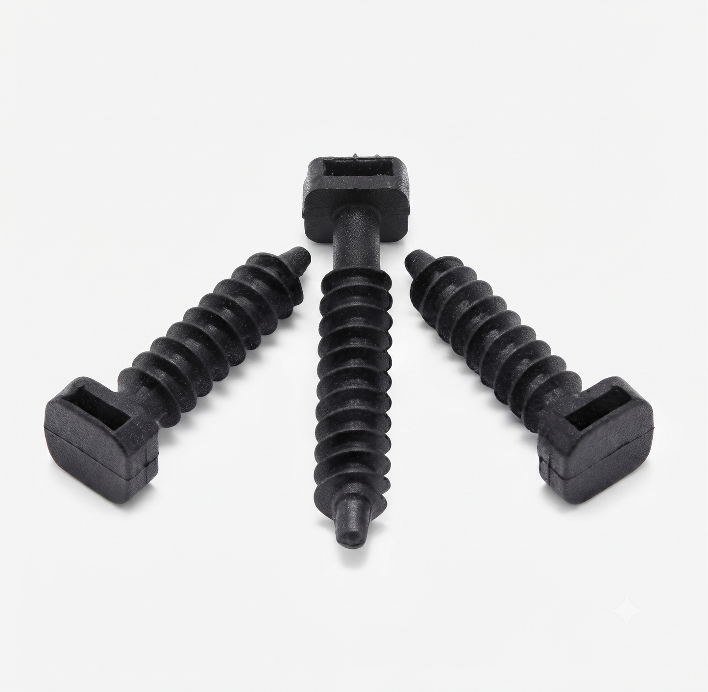Cable Tie Masonry Mount 40mm – Wall Fixing Plug, 9mm Ties, Black